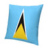 Saint Lucia Flag Throw Pillow - CaribeHeart Saint Lucia